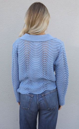 finer things sweater - blue