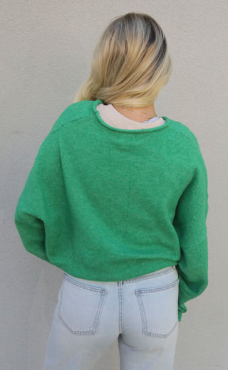 beat of your heart cardigan - green