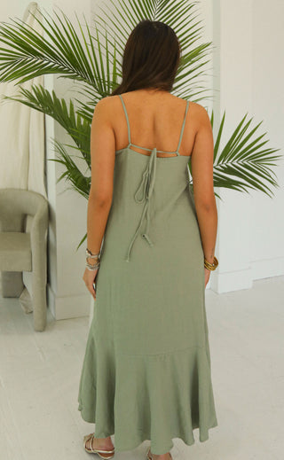 z supply: coast maxi dress - avocado
