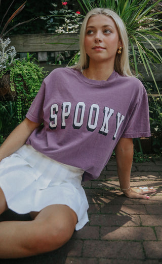 charlie southern: spooky t shirt - berry