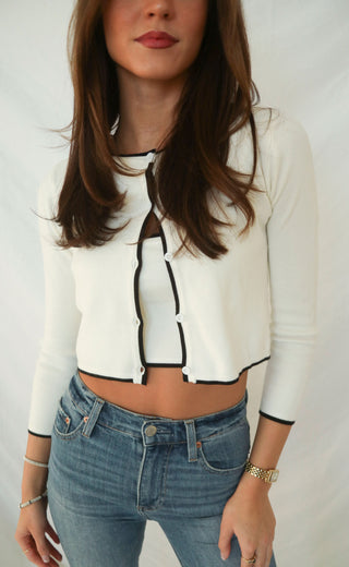 too sweet top - white