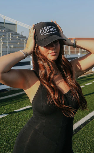 friday + saturday: gamedays are for the girls trucker hat