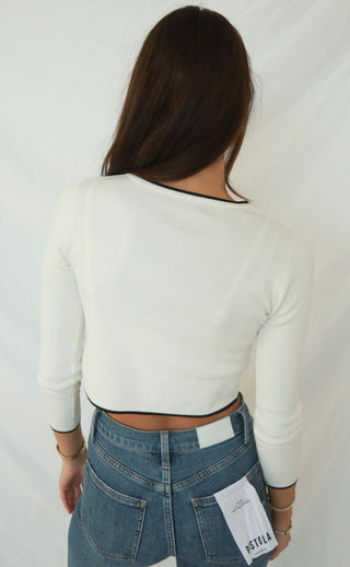 too sweet top - white