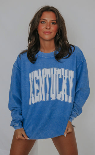 charlie southern: kentucky collegiate corded sweatshirt - 2023