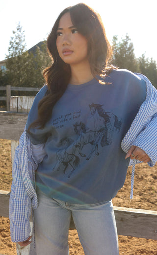 charlie southern: ride a fast horse sweatshirt