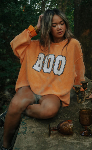 charlie southern: boo corded sweatshirt