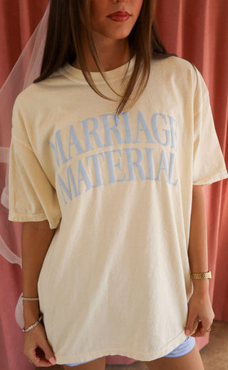 friday + saturday: marriage material tee