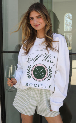 friday + saturday: golf wives sweatshirt