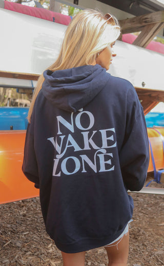 jo johnson: no wake zone hoodie - blue