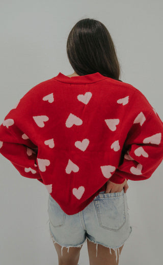 lovely heart cardigan