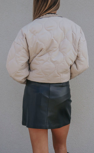 z supply: ciera leather skirt