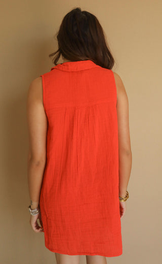 z supply: new light mini dress - cabana red