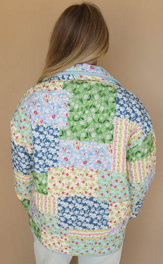 spring picnic quilted jacket