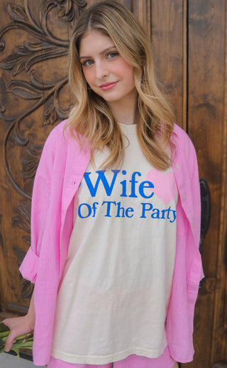 friday + saturday: wife of the party heart t shirt
