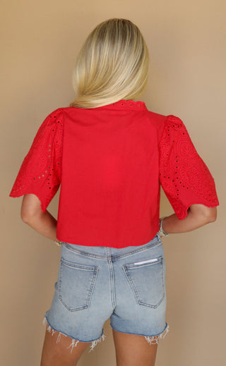 margot eyelet top