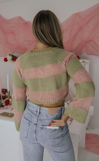 say less sweater - pink