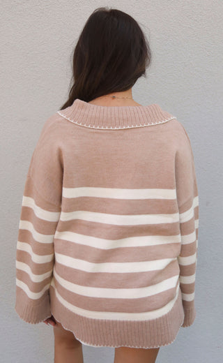 choose you sweater - taupe