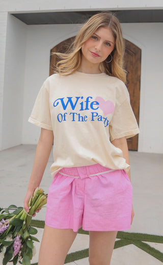 friday + saturday: wife of the party heart t shirt
