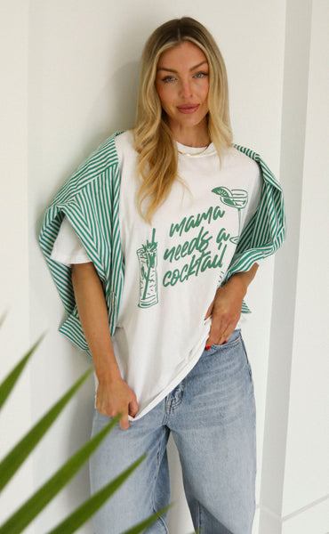 friday + saturday: mama needs a cocktail tee – Riffraff