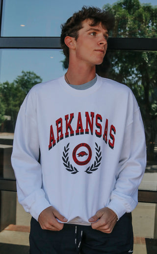 charlie southern: arkansas crest sweatshirt