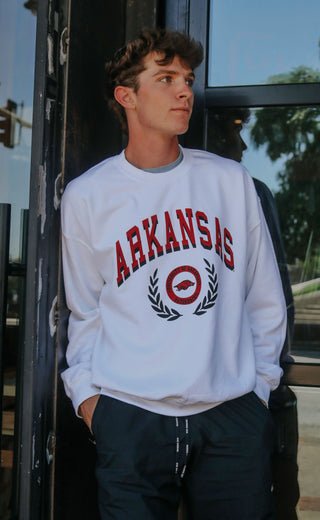 charlie southern: arkansas crest sweatshirt
