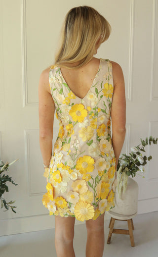 astr: aisha dress - yellow floral