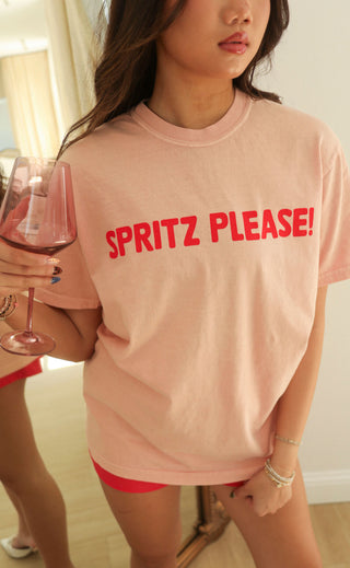 friday + saturday: spritz please t shirt