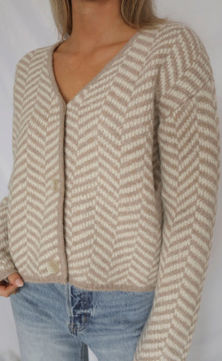 z supply: noemi herringbone cardigan