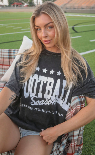 friday + saturday: football season oversized t shirt