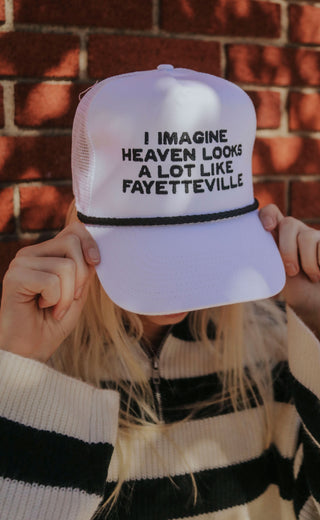 charlie southern: heaven looks like fay trucker hat