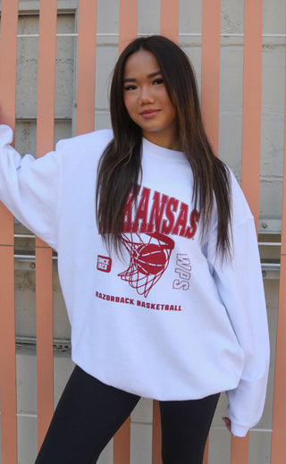 charlie southern: arkansas basketball corded sweatshirt