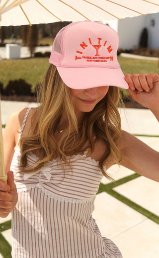 friday + saturday: tini time trucker - pink