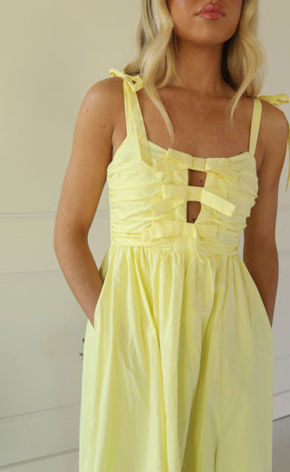 astr: helia dress - lemon