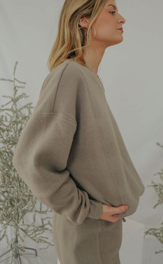 z supply: keepers fleece sweatshirt - lunar grey