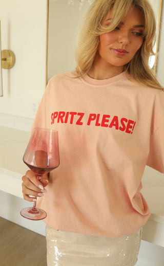 friday + saturday: spritz please t shirt