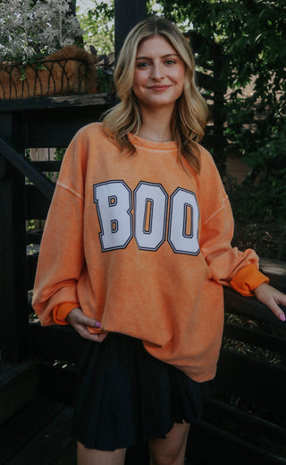 charlie southern: boo corded sweatshirt