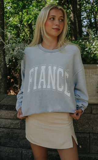 friday + saturday: fiance corded sweatshirt