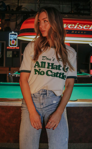 charlie southern: all hat no cattle ringer tee
