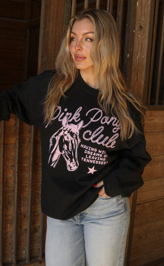 charlie southern: pink pony club sweatshirt