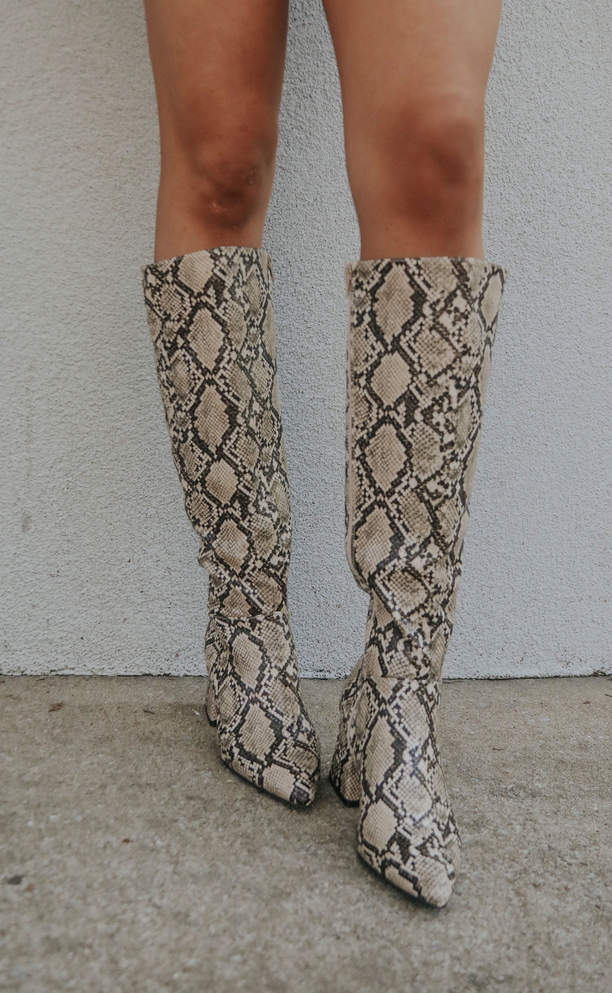 Snake heel boots Clearance