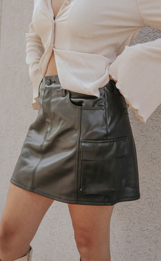 pistola: rhea cargo mid rise mini skirt