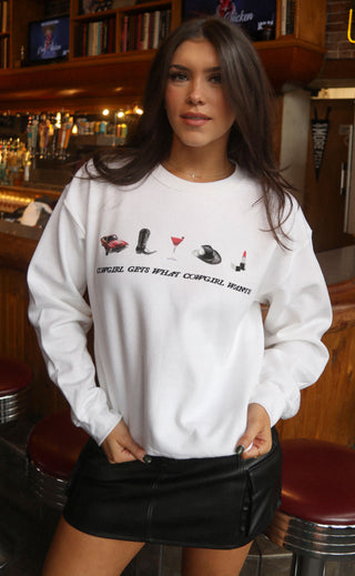 charlie southern: what cowgirl wants sweatshirt