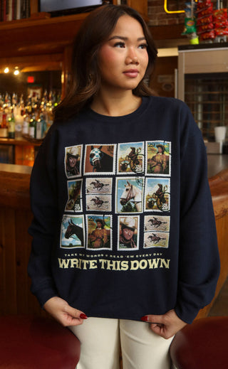 charlie southern: write this down sweatshirt