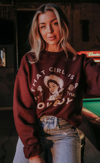 charlie southern: that girl is a cowboy sweatshirt