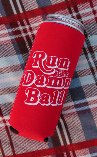 charlie southern: run the damn ball drink sleeve