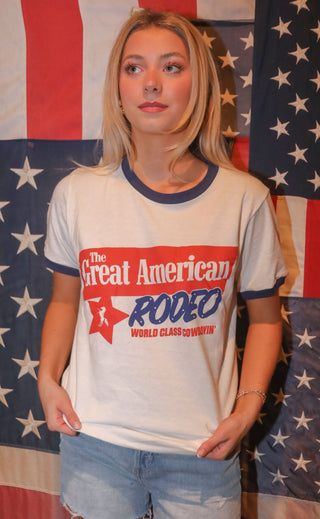 charlie southern: great american rodeo ringer tee