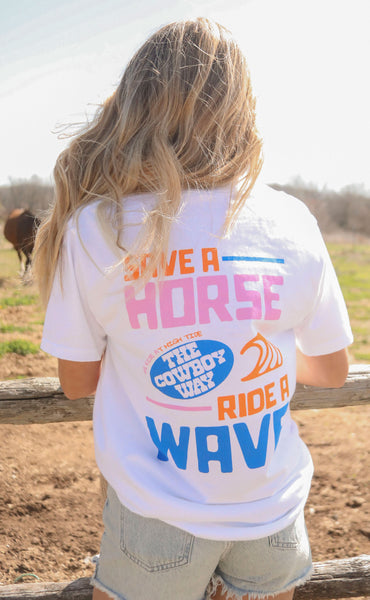 charlie southern: save a horse ride a wave t shirt – Riffraff