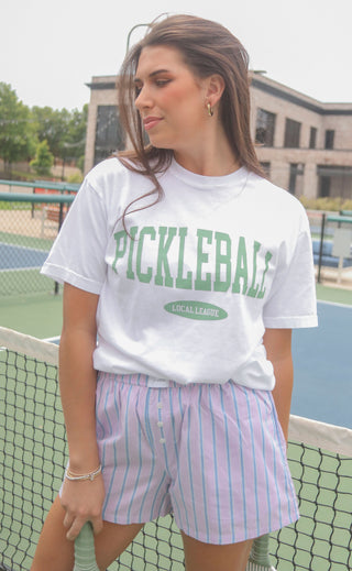 friday + saturday: pickleball sport t shirt