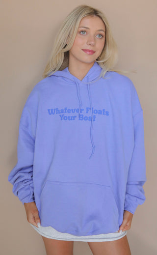 charlie southern: whatever floats your boat hoodie - purple