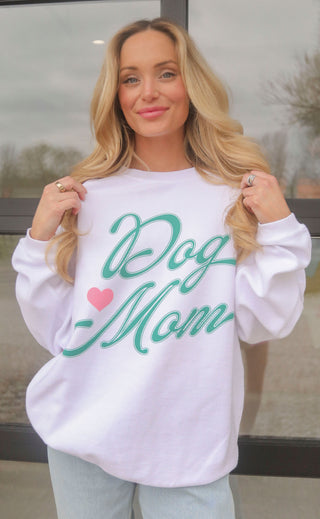 friday + saturday: dog mom corded sweatshirt